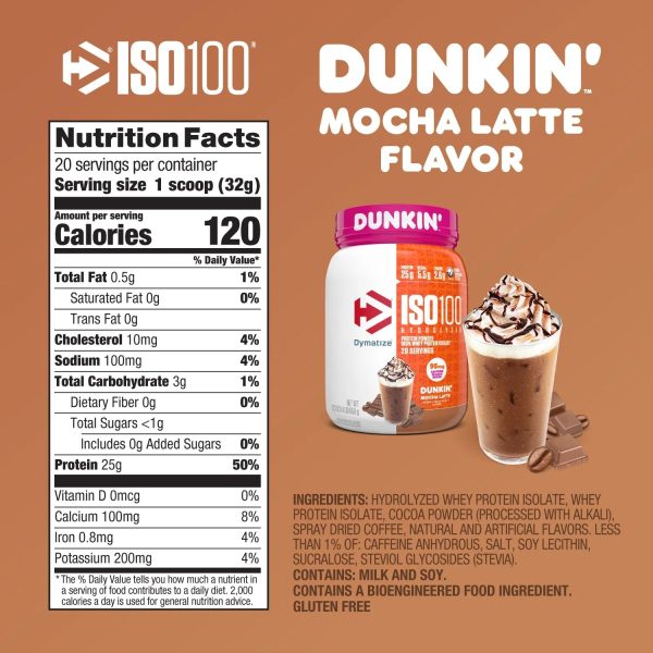 Dymatize ISO 100 Hydrolized Protein Powder Sale - Image 2